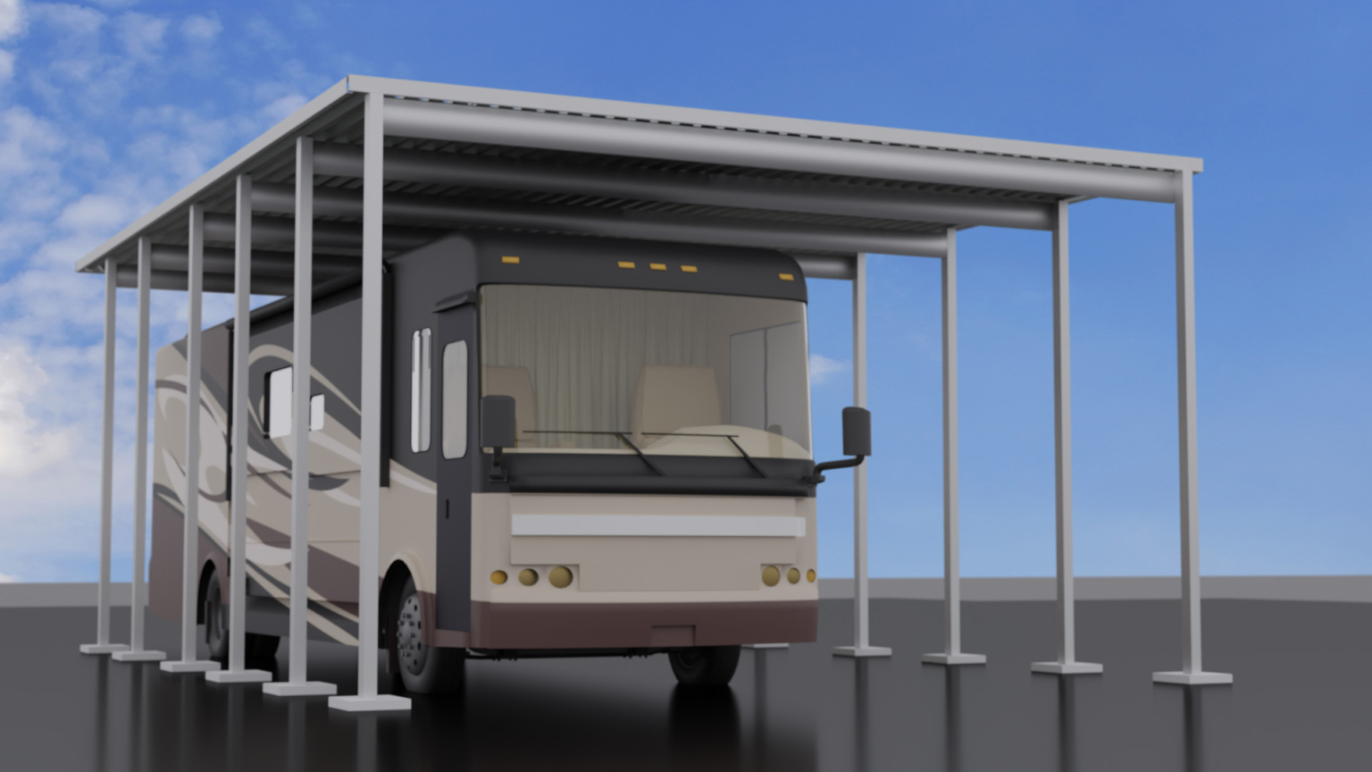 Metal RV Carport Kits In California Large Selection Of Kits